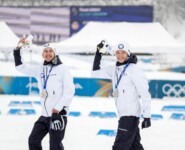 Silber für Eero Hirvonen (FIN) und Ilkka Herola (FIN), (r-l)