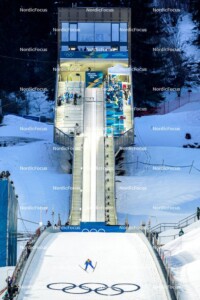 Kombiniererin Heta Hirvonen (FIN) trat bei den Olympischen Spielen als Skispringerin an.