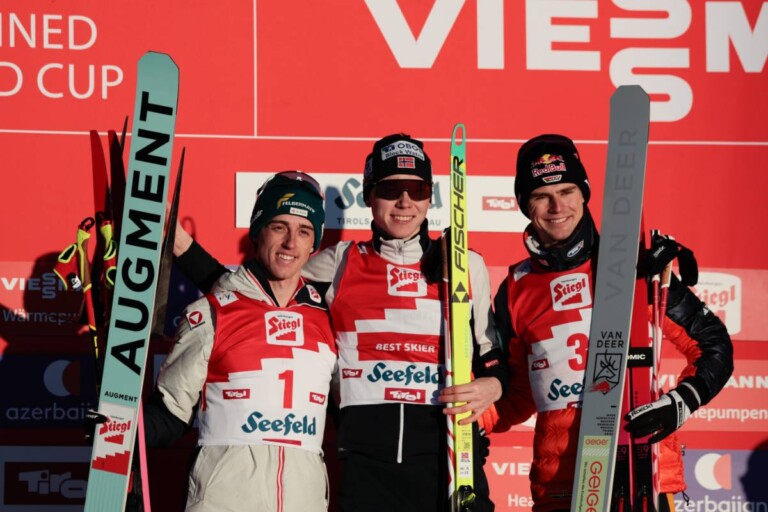 Stefan Rettenegger (AUT), Jens Luraas Oftebro (NOR), Vinzenz Geiger (GER), (l-r)