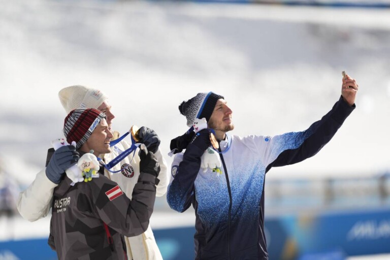 Johannes Lamparter (AUT), Jens Luraas Oftebro (NOR), Ilkka Herola (FIN), (l-r)