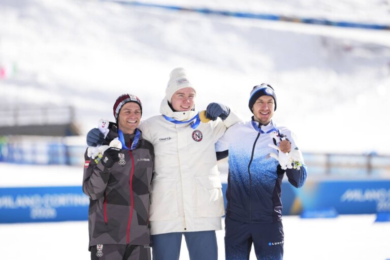 Johannes Lamparter (AUT), Jens Luraas Oftebro (NOR), Ilkka Herola (FIN), (l-r)