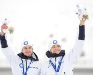 Silber für Eero Hirvonen (FIN) und Ilkka Herola (FIN), (l-r)