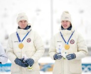 Gold für Jens Luraas Oftebro (NOR) und Andreas Skoglund (NOR), (l-r)