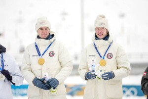 Gold für Jens Luraas Oftebro (NOR) und Andreas Skoglund (NOR), (l-r)