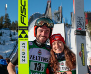 Johannes Rydzek (GER), Nathalie Armbruster (GER), (l-r)