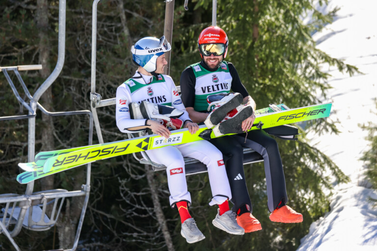 Johannes Lamparter (AUT), Johannes Rydzek (GER), (l-r)