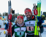 Nathalie Armbruster (GER), Johannes Rydzek (GER), (l-r)