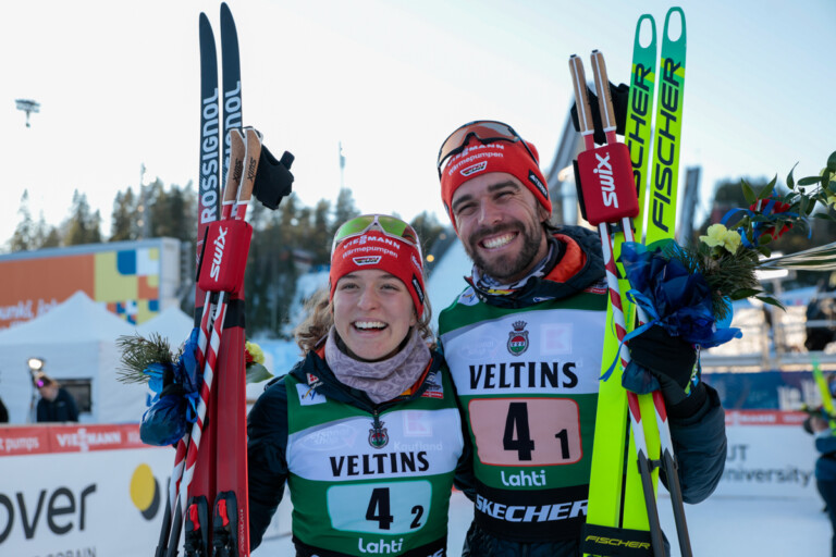 Nathalie Armbruster (GER), Johannes Rydzek (GER), (l-r)