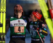 Johannes Rydzek (GER), Nathalie Armbruster (GER), (l-r)