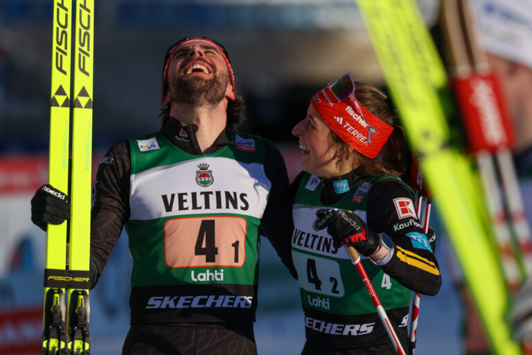 Johannes Rydzek (GER), Nathalie Armbruster (GER), (l-r)