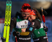 Johannes Rydzek (GER), Nathalie Armbruster (GER), (l-r)