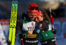 Johannes Rydzek (GER), Nathalie Armbruster (GER), (l-r)
