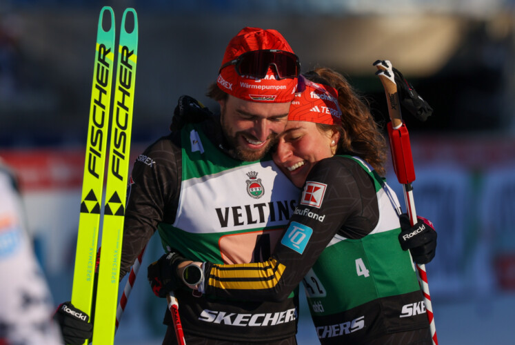 Johannes Rydzek (GER), Nathalie Armbruster (GER), (l-r)