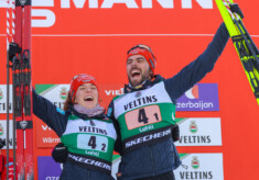 Nathalie Armbruster (GER), Johannes Rydzek (GER), (l-r)