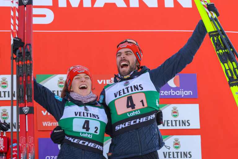 Nathalie Armbruster (GER), Johannes Rydzek (GER), (l-r)