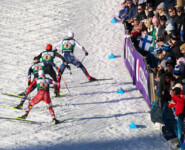 Johannes Lamparter (AUT), Niklas Malacinski (USA), Johannes Rydzek (GER), Einar Luraas Oftebro (NOR), (l-r)