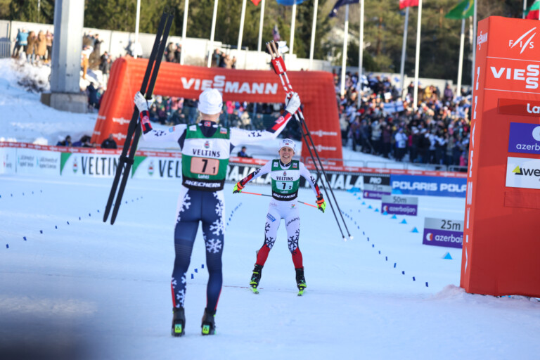 Jens Luraas Oftebro (NOR), Ida Marie Hagen (NOR), (l-r)