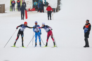 Johannes Rydzek (GER), Alessandro Pittin (ITA), Akito Watabe (JPN), (l-r)