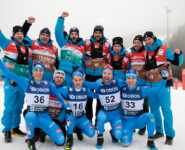 aron Kostner (ITA), Iacopo Bortolas (ITA), Alessandro Pittin (ITA), Domenico Mariotti (ITA), Raffaele Buzzi (ITA), (l-r)