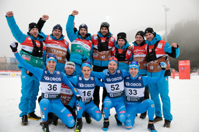 aron Kostner (ITA), Iacopo Bortolas (ITA), Alessandro Pittin (ITA), Domenico Mariotti (ITA), Raffaele Buzzi (ITA), (l-r)
