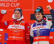 Bester Läufer und bester Springer: Jens Luraas Oftebro (NOR), Thomas Rettenegger (AUT), (l-r)