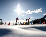 Lukas Greiderer (AUT), Johannes Rydzek (GER), Terence Weber (GER), (l-r) 2024 in Oslo (NOR)