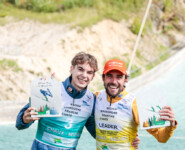 Richard Stenzel (GER), Johannes Rydzek (GER), (l-r) in Chaux-Neuve (FRA) 2025