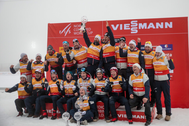 Sieger Nationenwertung Herren: Johannes Lamparter (AUT) und Team Österreich