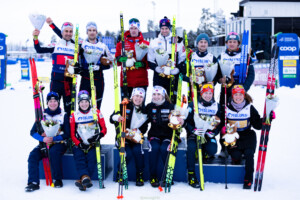 Team AUT, Team NOR, Team D (l-r)