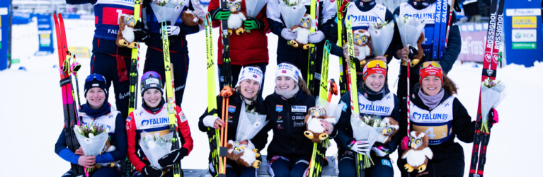 Team AUT, Team NOR, Team D (l-r)