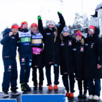 Florian Aichinger, Jenny Nowak, Nathalie Armbruster, Ronja Loh, Trine Göpfert, Nina Jung, Tim Kopp (alle GER), (l-r)