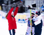 Mille Marie Hagen (NOR), Aleksander Skoglund (NOR), Kasper Moen Flatla (NOR) (l-r)