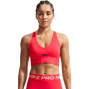 Nike Dri-Fit Sculpt Damen Sport-BH (Hellrot L) Sport-BHs