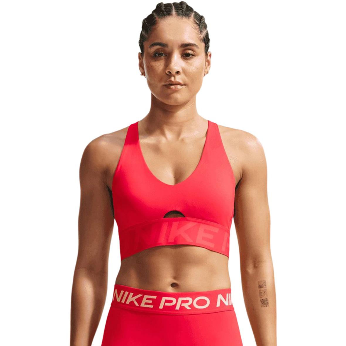 Nike Dri-Fit Sculpt Damen Sport-BH (Hellrot L) Sport-BHs