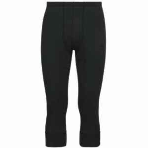 Odlo Active Warm ECO Bottom 3/4 Pant M Herren Funktionsunterhose (Schwarz S Größe)