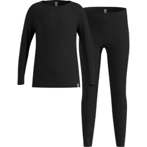 Odlo Kinder SET Merino 200 Funktionsunterwäsche (Schwarz 152 Größe) Funktionsunterhose