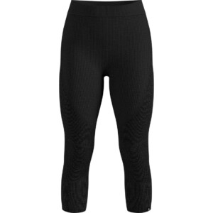 Odlo Seamless Performance Wool 3/4 Damen Funktionsunterhose (Schwarz L Größe)