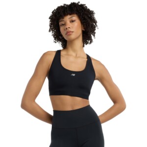 New Balance Essential Run Damen Sport-BH (Schwarz XS/CD Größe) Sport-BHs