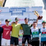 Gael Blondeau (FRA), Matteo Baud (FRA), Marco Heinis (FRA), Laurent Muhlethaler (FRA), Mael Tyrode (FRA), Edgar Vallet (FRA), (l-r) beim Sommer Grand prix in Frankreich 2025