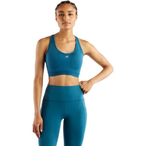 New Balance Essential Run Damen Sport-BH (Petrol XS/AC Größe) Sport-BHs