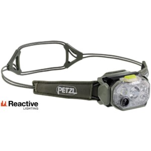 Petzl Swift RL Stirnlampe Unisex (Oliv one size) Stirnlampen