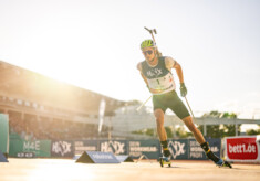 Biathlet beim City biathlon 2025