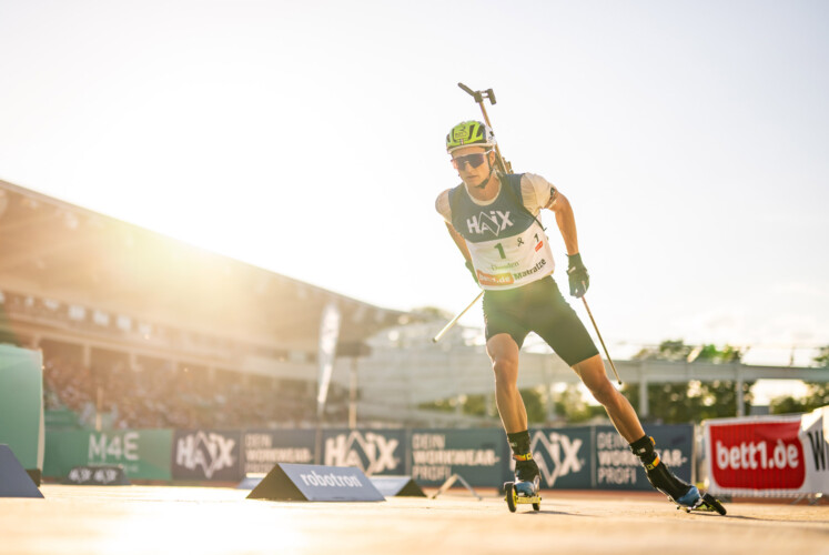 Biathlet beim City biathlon 2025