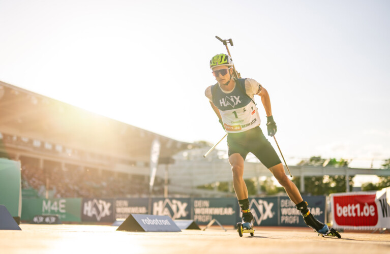 Biathlet beim City biathlon 2025