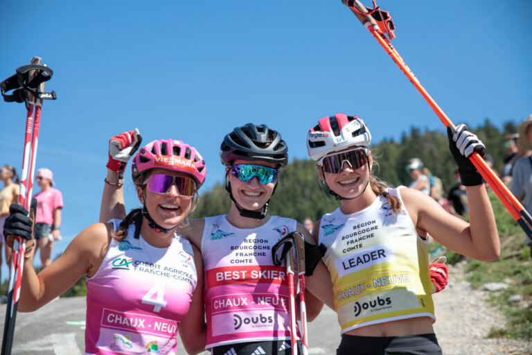 Nathalie Armbruster (GER), Ema Volavsek (SLO), Katharina Gruber (AUT), (l-r)