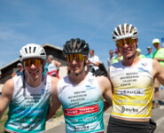 Richard Stenzel (GER), Manuel Faisst (GER), David Mach (GER), (l-r)
