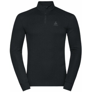Odlo Active Warm Base Layer Half-Zip Herren Funktionsshirt (Schwarz XL Größe) Funktionsunterhose