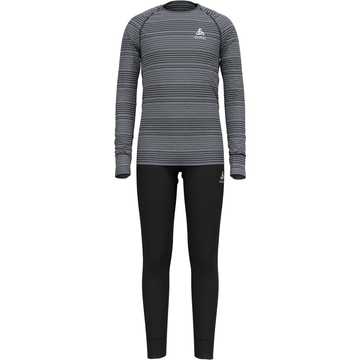 Odlo Kinder Active Warm SET Funktionsunterwäsche (Schwarz 164 Größe) Funktionsunterhose