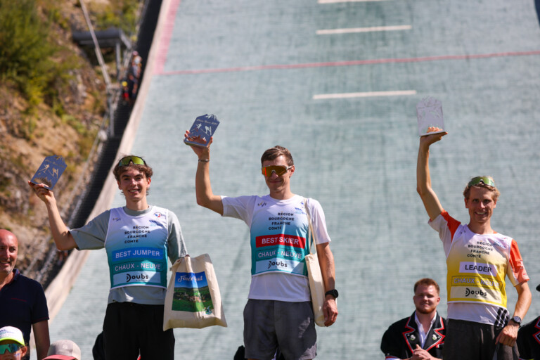 Die Tagessieger: Richard Stenzel (GER), Manuel Faisst (GER), David Mach (GER), (l-r)