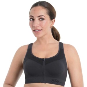Anita Sport Top Easymove Zip Damen Sport-BH (Anthrazit XXL) Sport-BHs